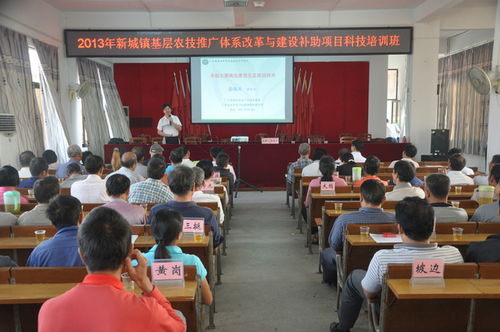 新城鎮(zhèn)農(nóng)技推廣體系改革與建設(shè)補(bǔ)助項(xiàng)目科技培訓(xùn)班 賦能現(xiàn)代農(nóng)業(yè)，服務(wù)鄉(xiāng)村振興